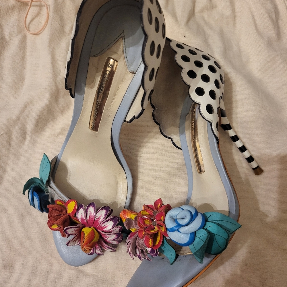 Sophia Webster Lilico open toe floral heals in 36 Eu - 6 US - Picture 2 of 8